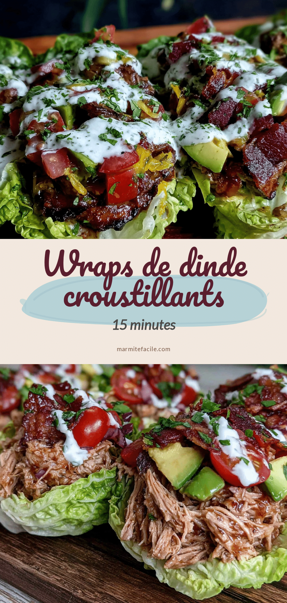 wraps de dinde croustillants recipe